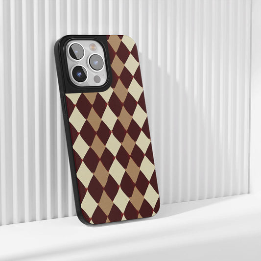 Industry-Level Tough Matte Checks iPhone Case