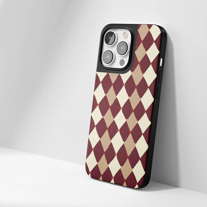 Industry-Level Tough Matte Checks iPhone Case