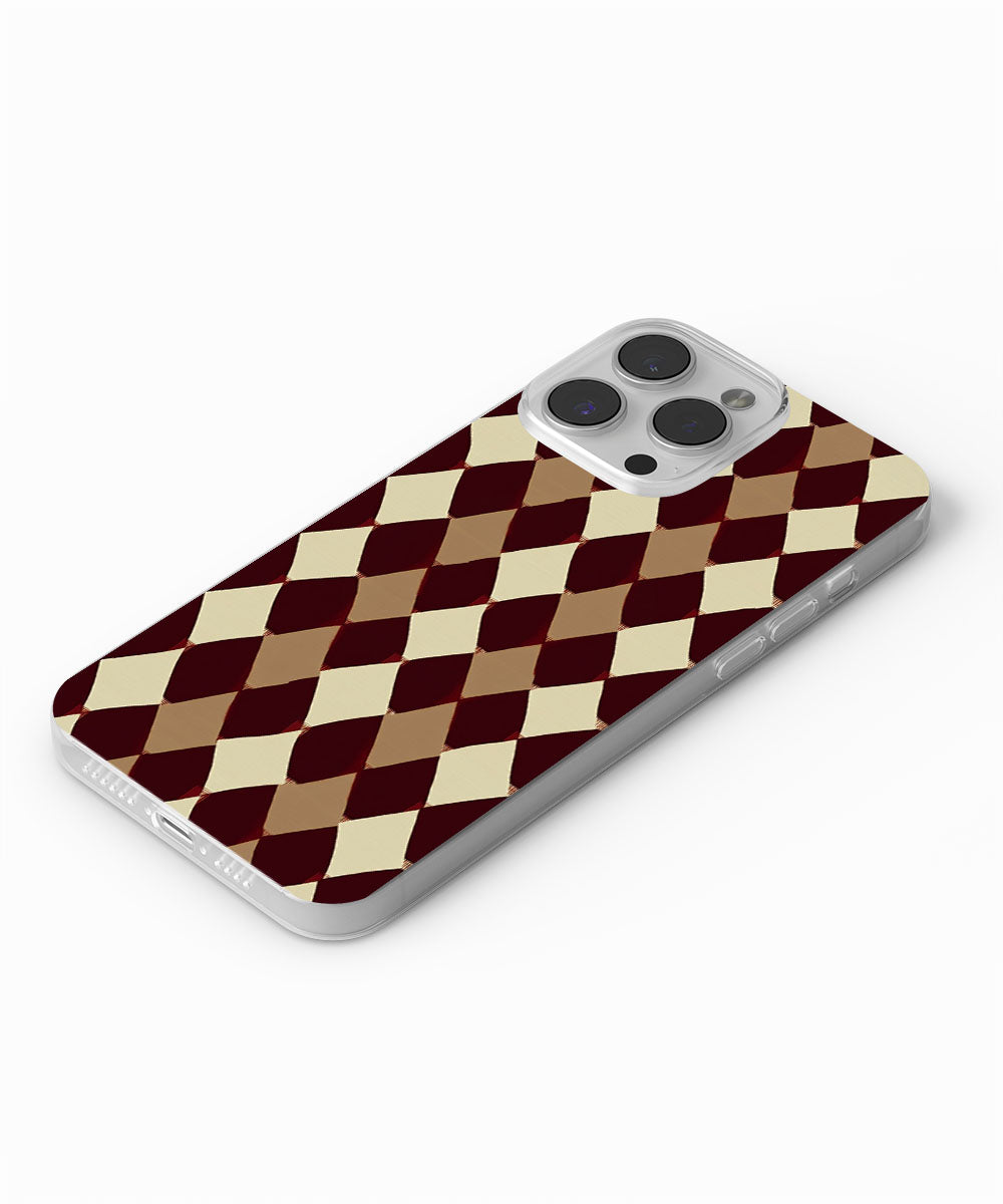 Latest 3rd-Generation Crystal Tough Glossy Checks iPhone Case (MagSafe-Compatible)