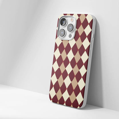 Latest 3rd-Generation Crystal Tough Glossy Checks iPhone Case