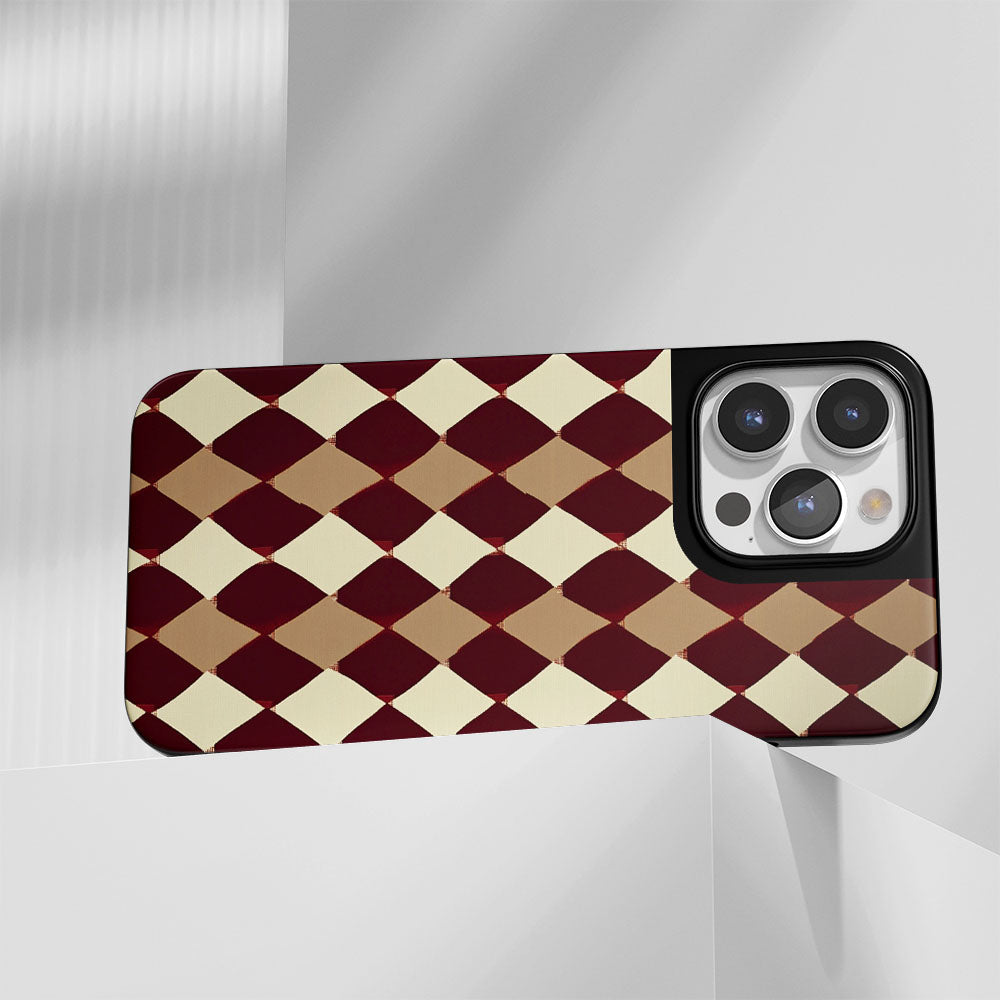 Industry-Level Tough Matte Checks iPhone Case