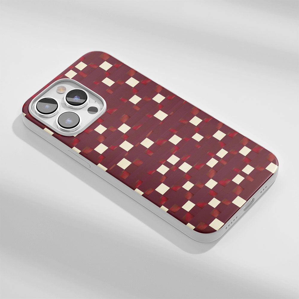 Latest 3rd-Generation Crystal Tough Glossy Checks iPhone Case