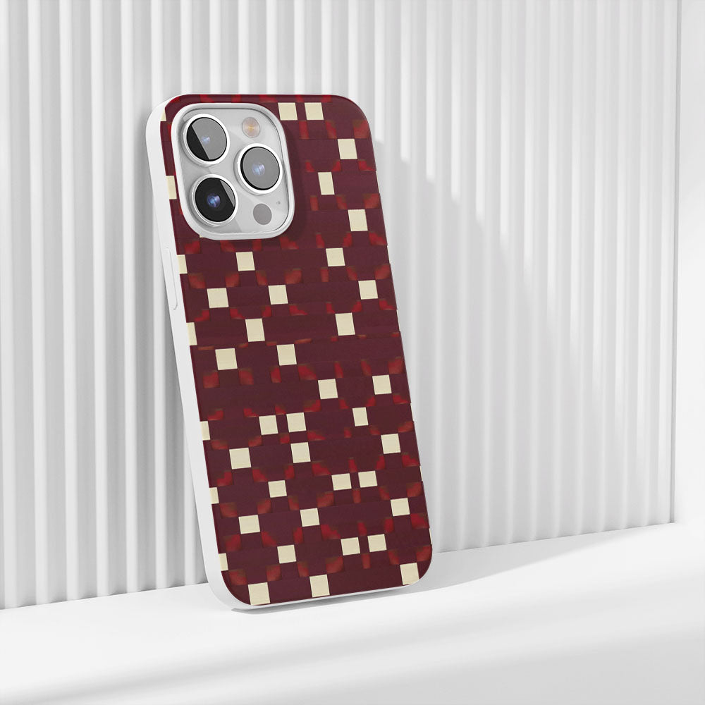 Latest 3rd-Generation Crystal Tough Glossy Checks iPhone Case