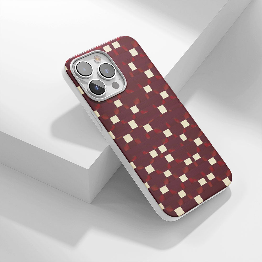 Latest 3rd-Generation Crystal Tough Glossy Checks iPhone Case