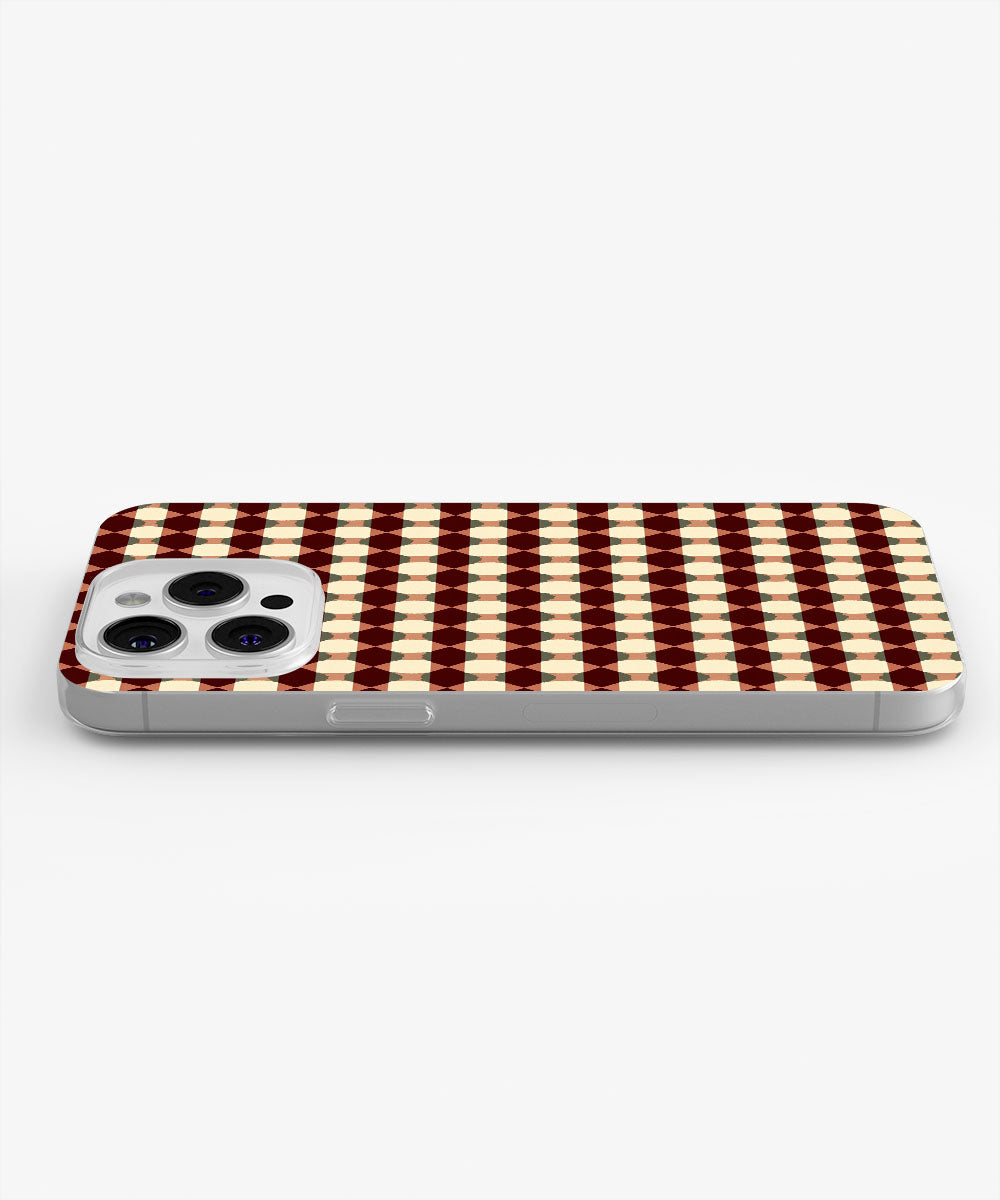 Latest 3rd-Generation Crystal Tough Glossy Checks iPhone Case (MagSafe-Compatible)