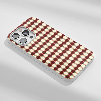 Latest 3rd-Generation Crystal Tough Glossy Checks iPhone Case