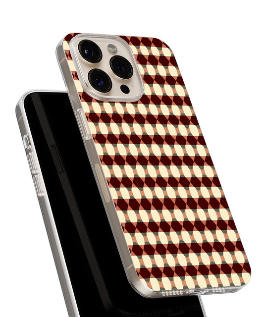 Latest 3rd-Generation Crystal Tough Glossy Checks iPhone Case (MagSafe-Compatible)
