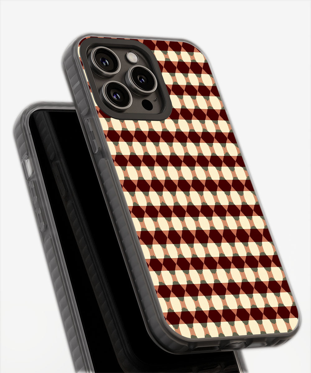 Latest 3rd-Generation Pop Tough Matte Checks iPhone Case (MagSafe-Compatible)