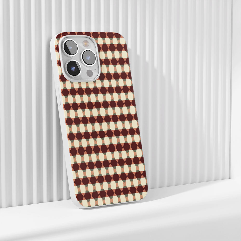 Latest 3rd-Generation Crystal Tough Glossy Checks iPhone Case