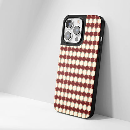 Industry-Level Tough Matte Checks iPhone Case