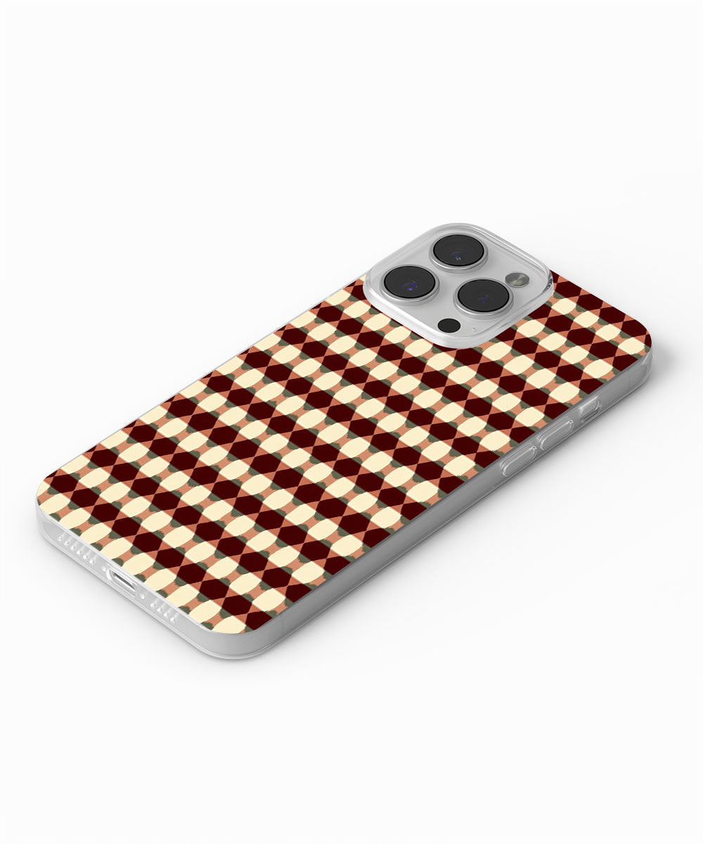 Latest 3rd-Generation Crystal Tough Glossy Checks iPhone Case (MagSafe-Compatible)
