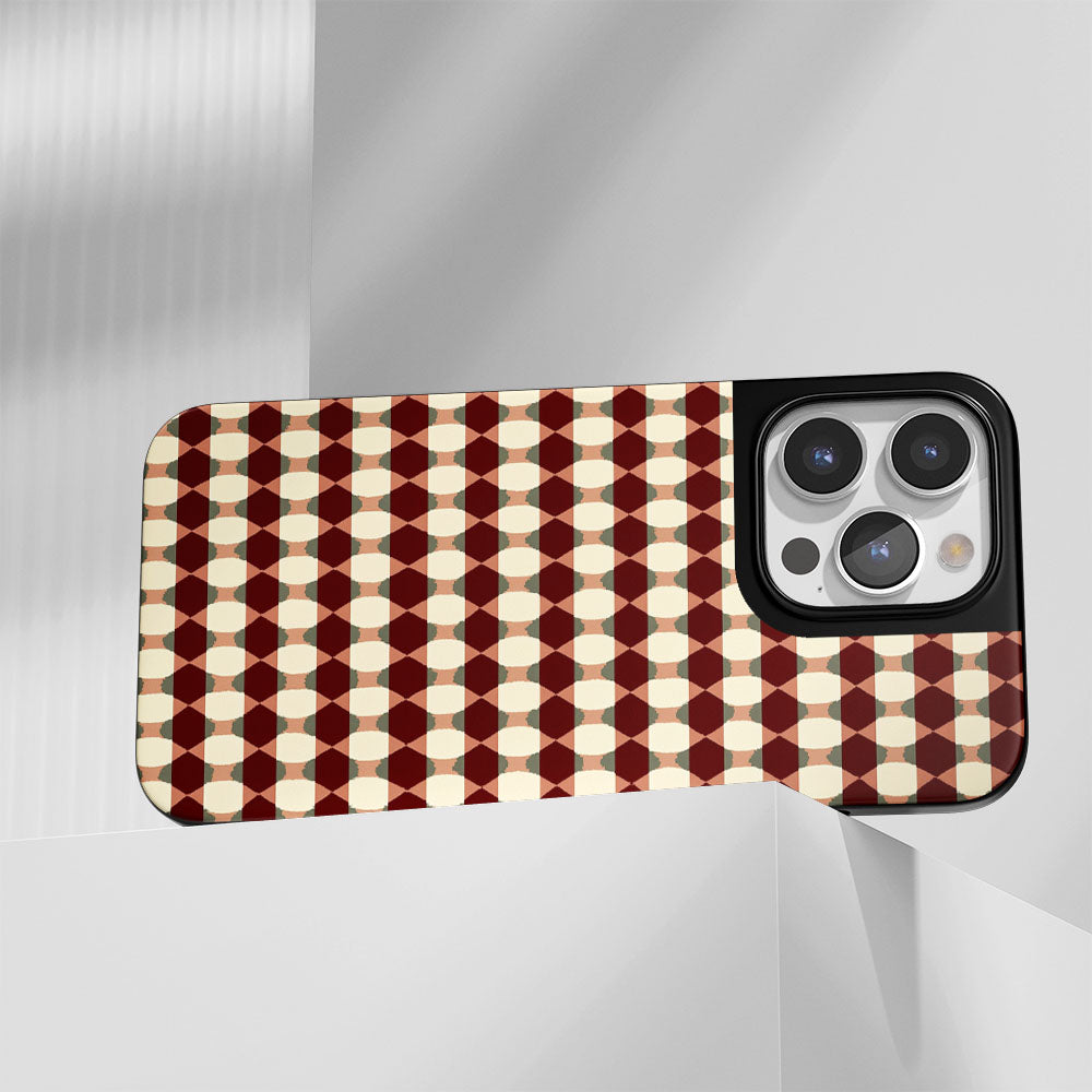 Industry-Level Tough Matte Checks iPhone Case