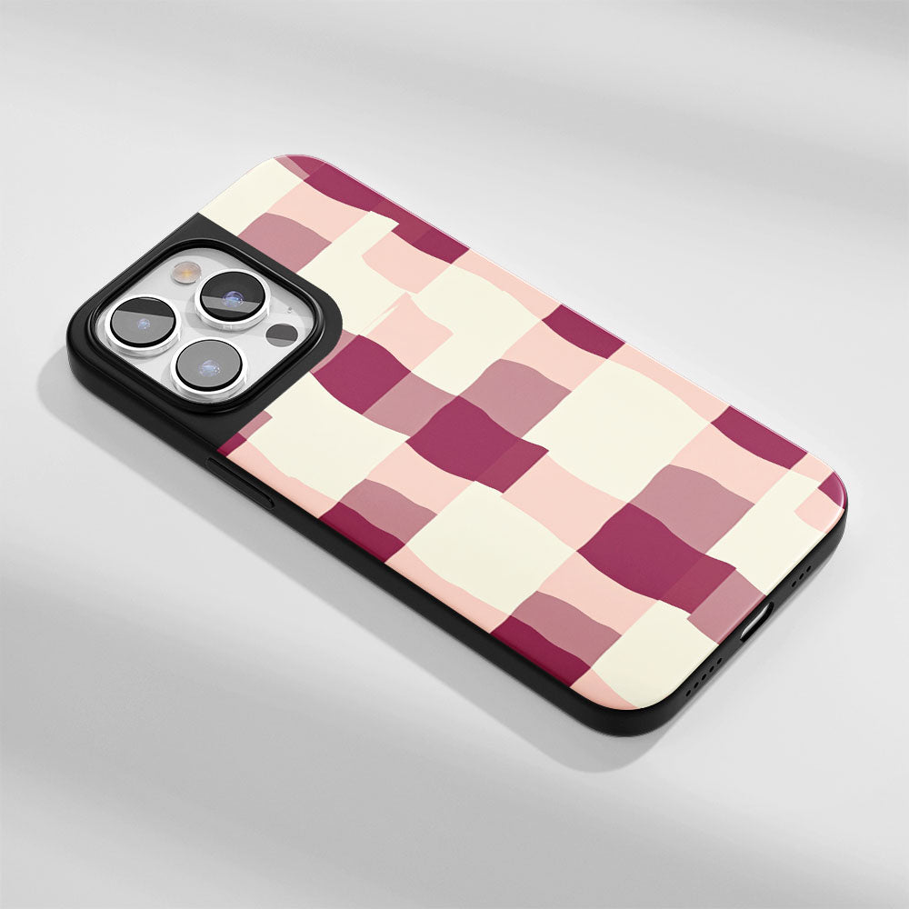 Industry-Level Tough Matte Checks iPhone Case