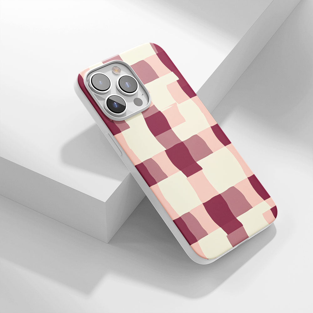 Latest 3rd-Generation Crystal Tough Glossy Checks iPhone Case