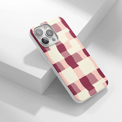 Latest 3rd-Generation Crystal Tough Glossy Checks iPhone Case