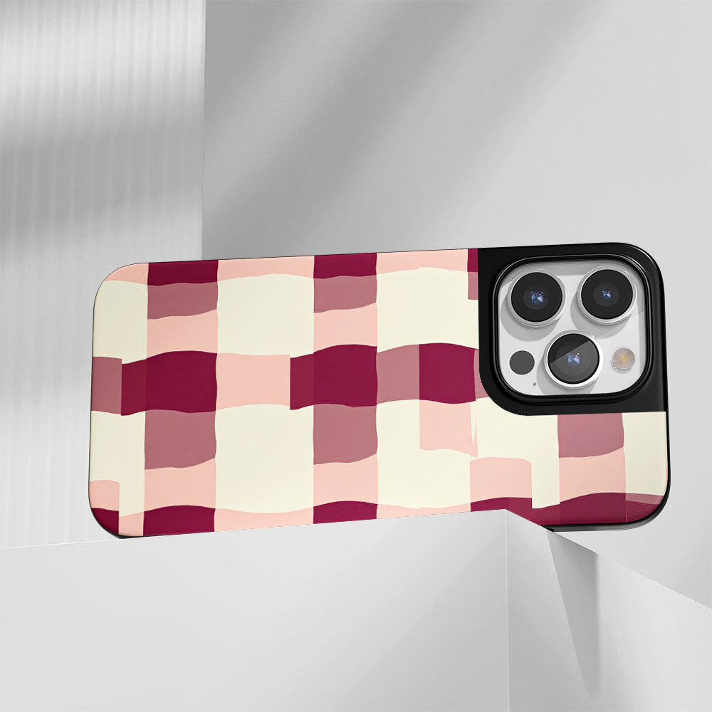 Industry-Level Tough Matte Checks iPhone Case