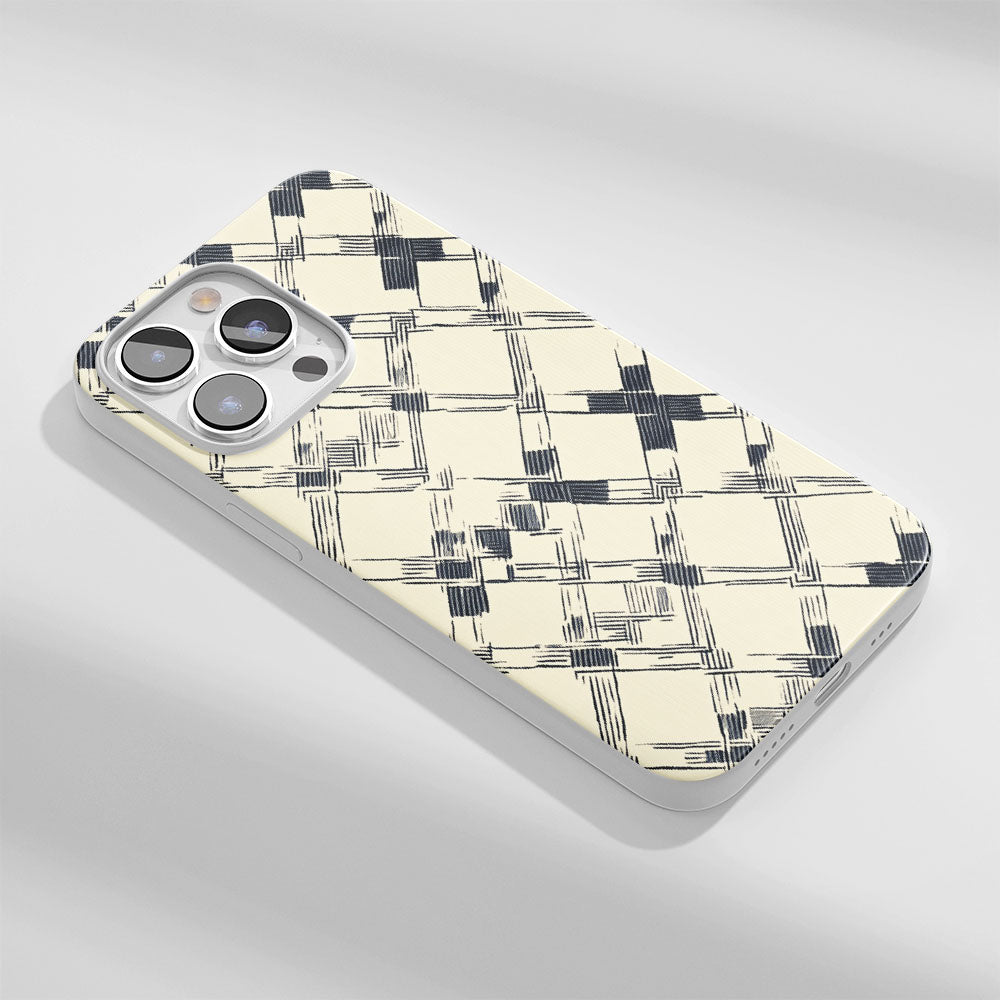 Latest 3rd-Generation Crystal Tough Glossy Checks iPhone Case