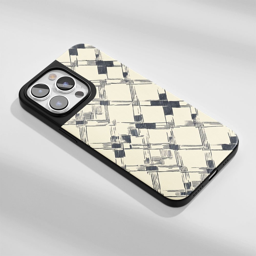 Industry-Level Tough Matte Checks iPhone Case