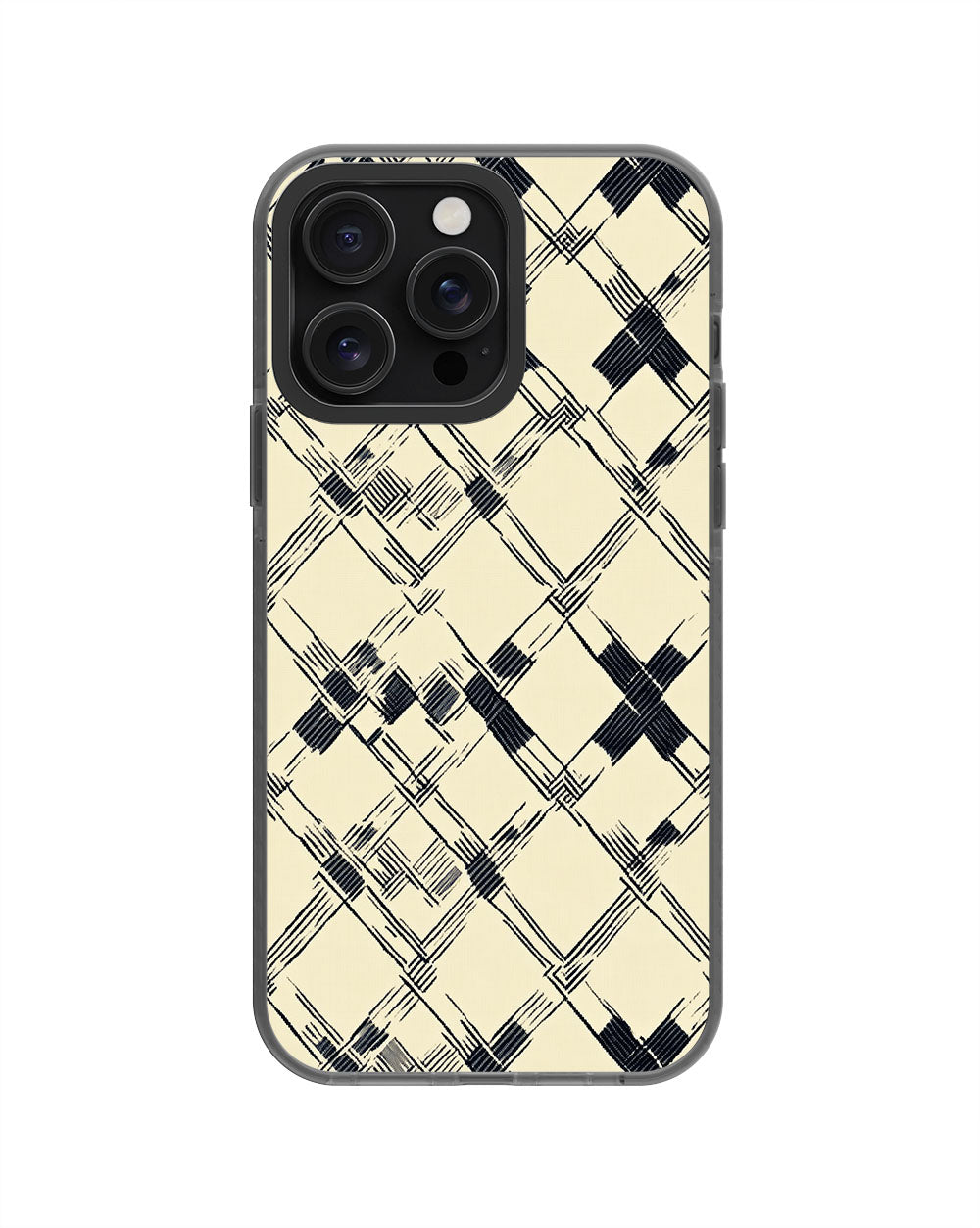 Latest 3rd-Generation Pop Tough Matte Checks iPhone Case (MagSafe-Compatible) [Back Cover Only]
