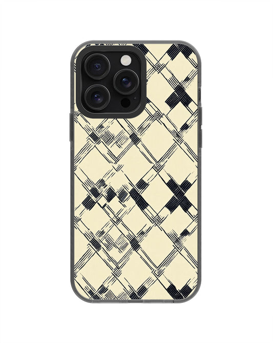 Latest 3rd-Generation Pop Tough Matte Checks iPhone Case (MagSafe-Compatible) [Back Cover Only]