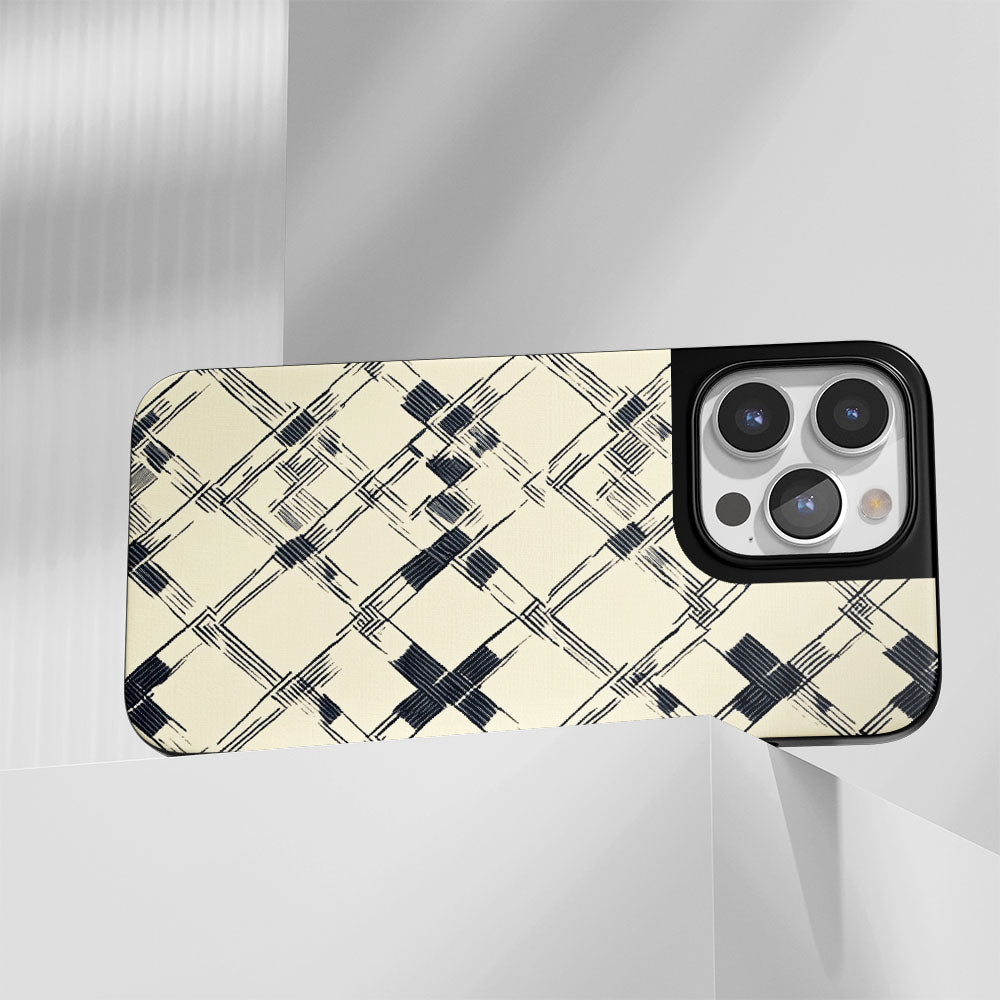 Industry-Level Tough Matte Checks iPhone Case