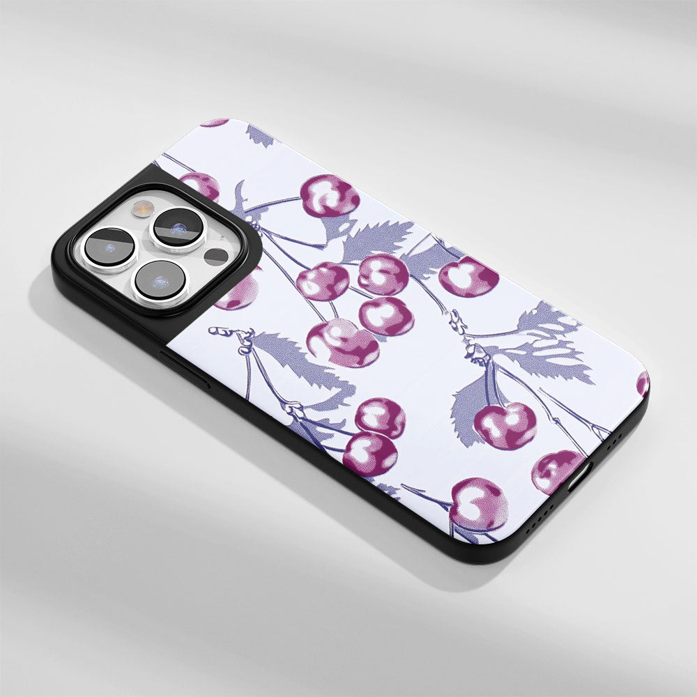 Industry-Level Tough Matte Cherries iPhone Case