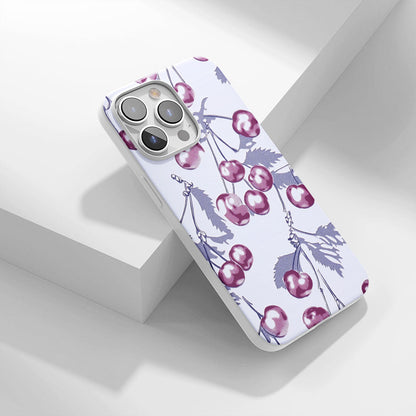 Latest 3rd-Generation Crystal Tough Glossy Cherries iPhone Case