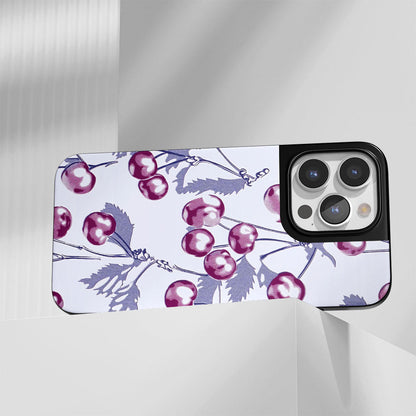 Industry-Level Tough Matte Cherries iPhone Case