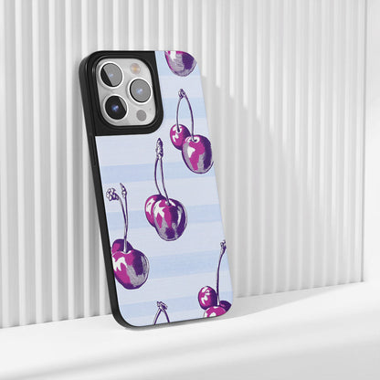 Industry-Level Tough Matte Cherries iPhone Case