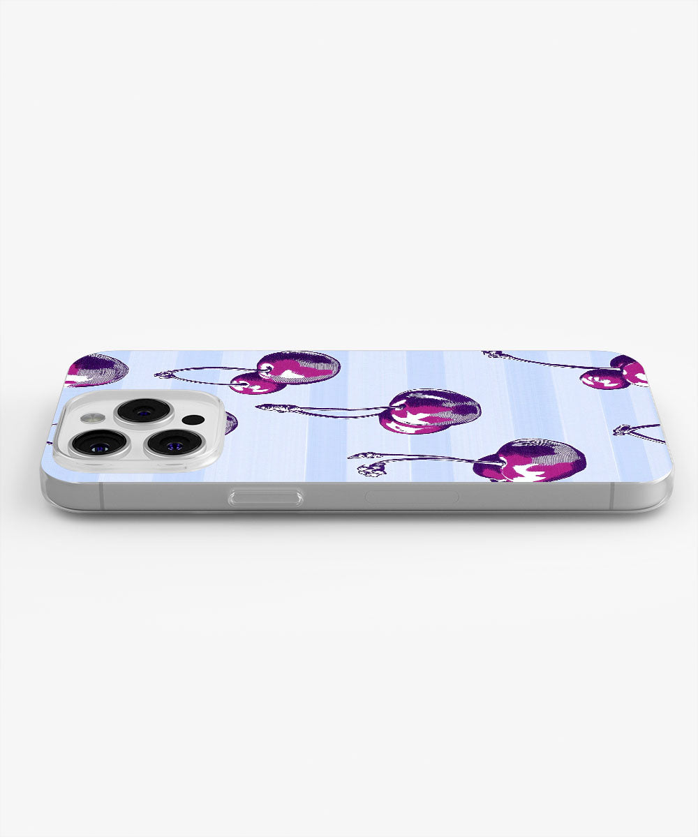 Latest 3rd-Generation Crystal Tough Glossy Cherries iPhone Case (MagSafe-Compatible)