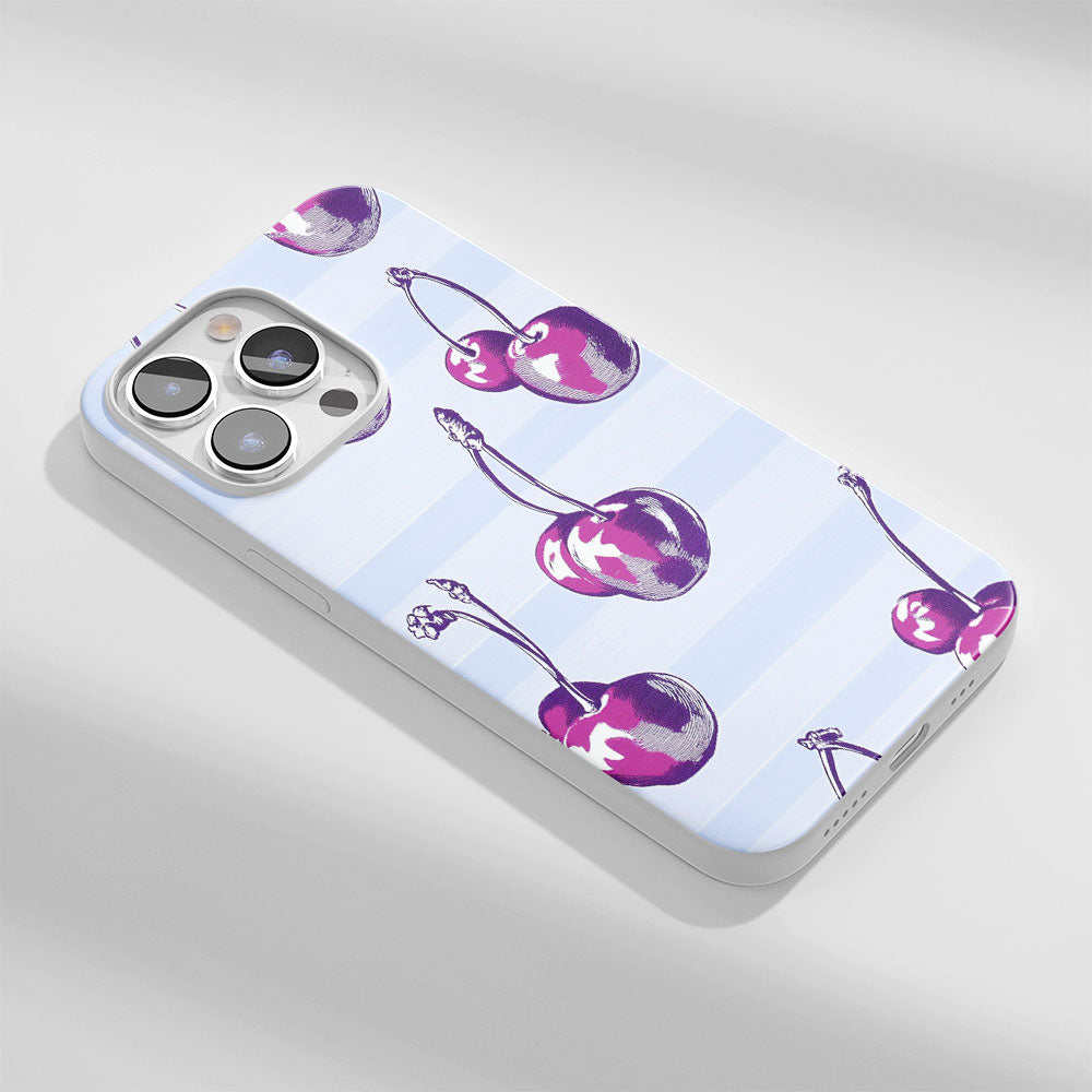 Latest 3rd-Generation Crystal Tough Glossy Cherries iPhone Case