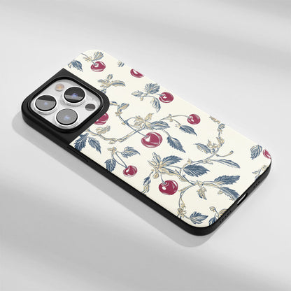 Industry-Level Tough Matte Cherries iPhone Case