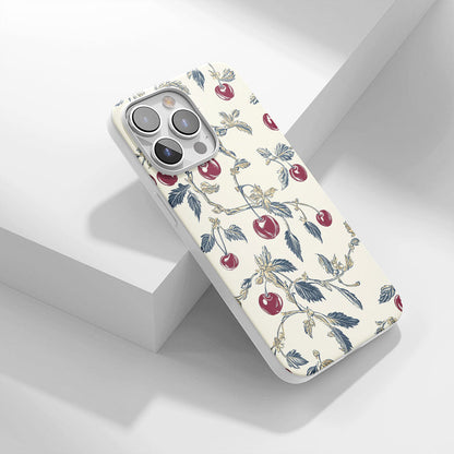 Latest 3rd-Generation Crystal Tough Glossy Cherries iPhone Case