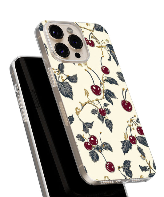 Latest 3rd-Generation Crystal Tough Glossy Cherries iPhone Case (MagSafe-Compatible)