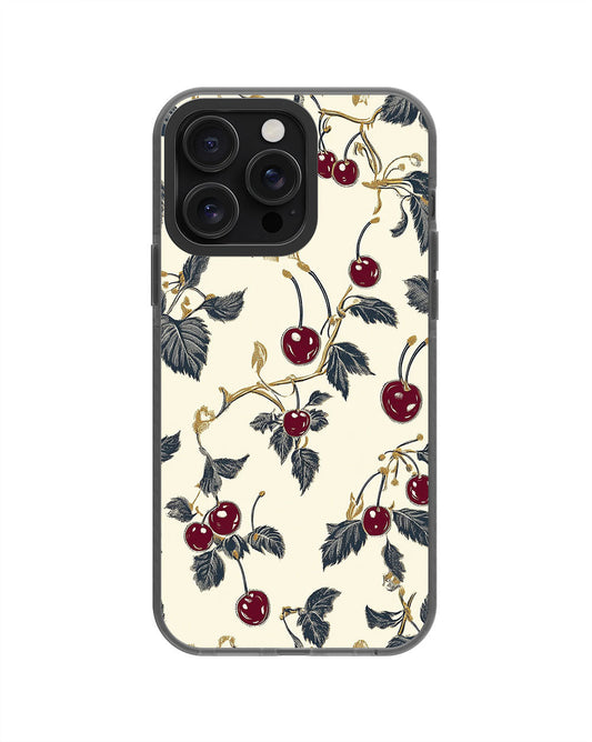 Latest 3rd-Generation Pop Tough Matte Cherries iPhone Case (MagSafe-Compatible) [Back Cover Only]
