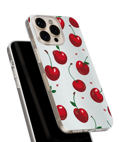 Latest 3rd-Generation Crystal Tough Glossy Cherries iPhone Case (MagSafe-Compatible)