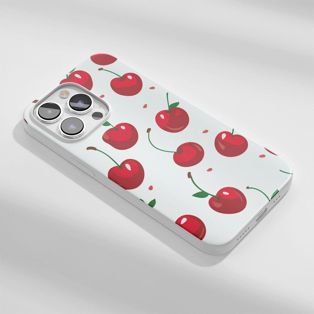 Latest 3rd-Generation Crystal Tough Glossy Cherries iPhone Case