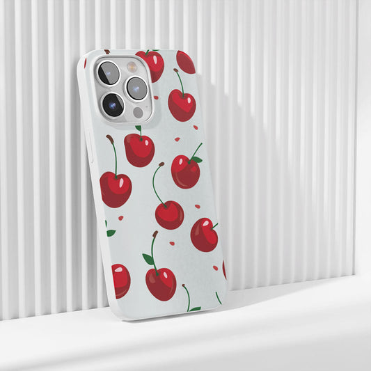 Latest 3rd-Generation Crystal Tough Glossy Cherries iPhone Case