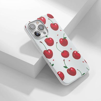 Latest 3rd-Generation Crystal Tough Glossy Cherries iPhone Case