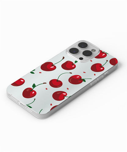 Latest 3rd-Generation Crystal Tough Glossy Cherries iPhone Case (MagSafe-Compatible)