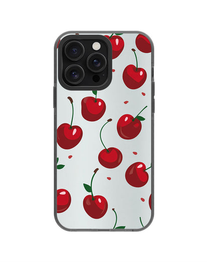 Latest 3rd-Generation Pop Tough Matte Cherries iPhone Case (MagSafe-Compatible) [Back Cover Only]