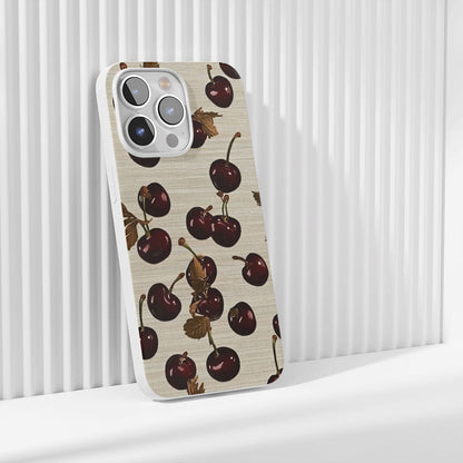 Latest 3rd-Generation Crystal Tough Glossy Cherries iPhone Case