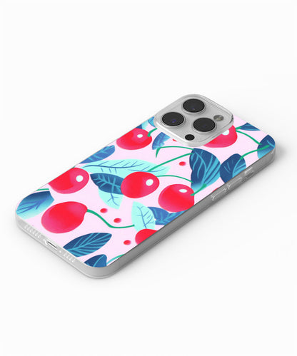 Latest 3rd-Generation Crystal Tough Glossy Cherries iPhone Case (MagSafe-Compatible)