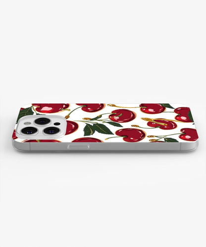 Latest 3rd-Generation Crystal Tough Glossy Cherries iPhone Case (MagSafe-Compatible)