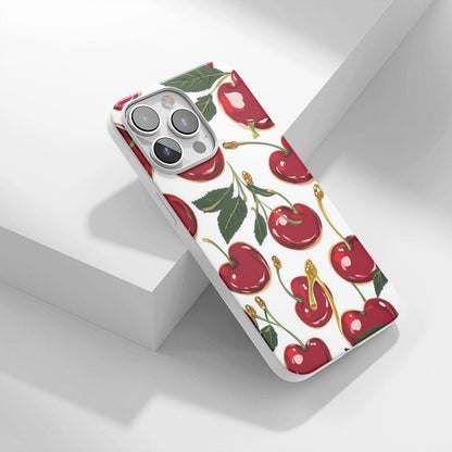 Latest 3rd-Generation Crystal Tough Glossy Cherries iPhone Case