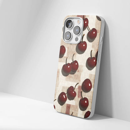 Latest 3rd-Generation Crystal Tough Glossy Cherries iPhone Case