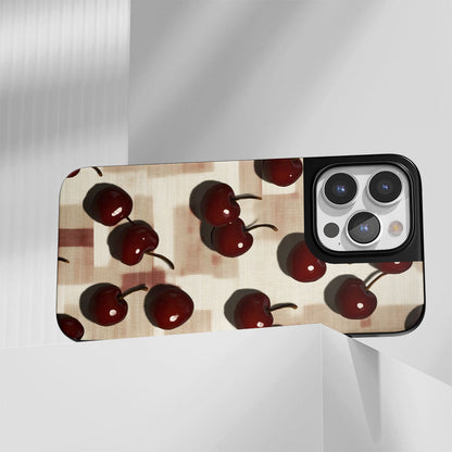 Industry-Level Tough Matte Cherries iPhone Case