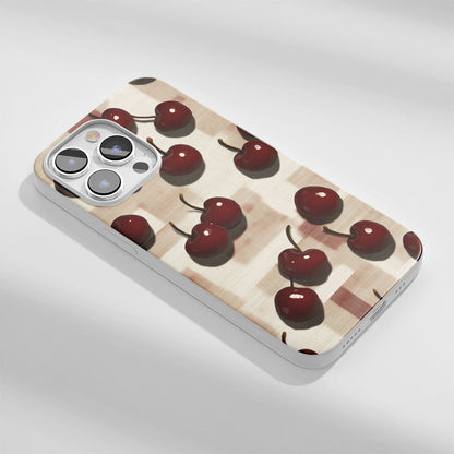 Latest 3rd-Generation Crystal Tough Glossy Cherries iPhone Case