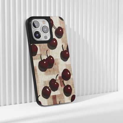 Industry-Level Tough Matte Cherries iPhone Case