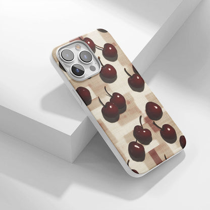 Latest 3rd-Generation Crystal Tough Glossy Cherries iPhone Case